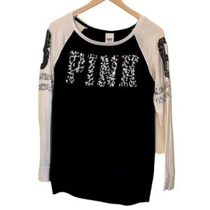 PINK Sequin Long Sleeve Tee